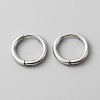 Stainless Steel Huggie Hoop Earrings with 316 Stainless Steeland Pins for Women EJEW-TAC0018-08A-1