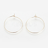 Brass Hoop Earrings KK-S327-11KC-1