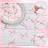 50Pcs Bowknot Polyester Alligator Hair Clips AJEW-CP0008-37-3