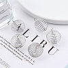 Carbon Steel Spiral Bead Cage Pendants LS-PW-WG85729-06-1