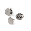 304 Stainless Steel Butterfly Clutches Pin Backs X-STAS-P262-03P-03-2