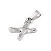 Non-Tarnish 304 Stainless Steel Pendants STAS-F235-01P-X-2