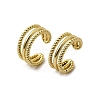 Brass Triple C-Shaped Cuff Earrings EJEW-L261-018G-4