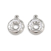 304 Stainless Steel Pendants STAS-L303-27P-02-1