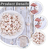 100Pcs 4 Styles Wood European Beads WOOD-GF0002-25-6
