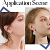 2Pcs 304 Stainless Steel Leverback Earring Settings STAS-YW0003-55A-6