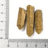 Electroplated Natural Quartz Crystal Graduated Beads Strands G-P315-A17-3