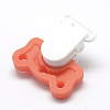 Food Grade Eco-Friendly Silicone Baby Pacifier Holder Clips SIL-T019-17-2