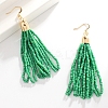 Boho Seed Bead Tassel Earrings EJEW-Z072-03B-1
