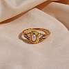 304 Stainless Steel Finger Rings for Women FS-WG654F2-03-4