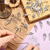 50Pcs Gothic Style Tibetan Style Alloy Pendants FIND-YW0008-51-4