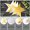 48Pcs 2 Colors Paper Glitter Star Wall Decoration AJEW-SP0001-16B-6