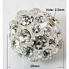 Brass Rhinestone Beads RB-Q165-2-2