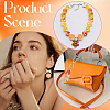 DIY Round Acrylic & Resin Beaded Bracelets Jewelry Set DIY-SC0026-41-5