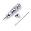 Alloy Beadable Pen AJEW-A066-04-3