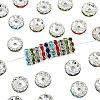 Brass Rhinestone Spacer Beads RB-A014-L12mm-S-1