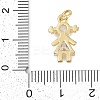 Rack Plating Brass Micro Pave Cubic Zirconia Pendant KK-H509-38G-01-3