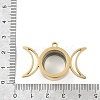 Ion Plating(IP) 304 Stainless Stee Locket Pendants STAS-S132-14G-02-3