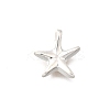 925 Streling Silver Starfish Charms with 925 Stamp LS-STER-I022-02S-1