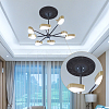2Pcs Round Ring Imitation Leather Chandelier Base FIND-CN0002-09A-3