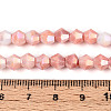 Anti-Tarnish Electroplate Bicone Glass Beads Strands EGLA-T021-6mm-16-04-4