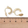 Brass with Cubic Zirconia Cuff Earring Findings LS-KK-B087-14G-3
