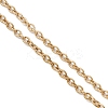 3Pcs 3 Styles 2.5MM Brass Cable Chain Slider Bracelet Makings AJEW-JB01520-4