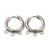 Tarnish Resistant 304 Stainless Steel Huggie Hoop Earring Findings LS-STAS-M320-01P-1