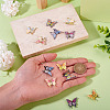 12Pcs 6 Styles Alloy Enamel Pendants FIND-TA0008-21-6
