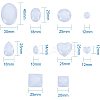 Transparent Glass Cabochons GGLA-PH0004-02-2