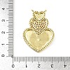 Brass Micro Pave Cubic Zirconia Pendants KK-M322-39G-3