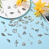40Pcs 8 Styles Tibetan Style Alloy Pendants FIND-YW0006-87AS-5
