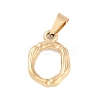 304 Stainless Steel Pendants LS-STAS-F235-01G-O-1