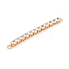 Brass Clear Round Cubic Zirconia Links Connectors ZIRC-G170-23B-G-3