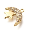 Brass Micro Pave Cubic Zirconia Pendants LS-KK-Q035-06G-2