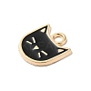 Rack Plating Alloy Enamel Charms ENAM-P254-03KCG-01-2