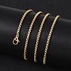 304 Stainless Steel Box Chain Necklaces X-NJEW-P244-01G-4