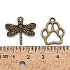 Tibetan Style Alloy Pendants TIBEP-MSMC003-AB-4