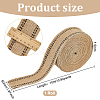 10M Flat Jute Ribbon with Dot Line Edge OCOR-WH0003-017-2