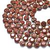 Natural Red Sesame Jasper Beads Strands G-C116-A134-01-3