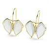 Natural Jade Dangle Earrings EJEW-M246-01G-2