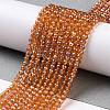 Electroplate Transparent Glass Beads Strands LS-GLAA-H021-01B-FR02-3