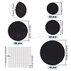 100Pcs 4 Style Acrylic Flat Round Action Figure Display Bases KY-FG0001-07-2