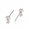 304 Stainless Steel Stud Earrings EJEW-G278-40P-02-2