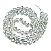 Electroplate Transparent Glass Beads Strands EGLA-N002-15-B01-2