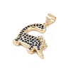 Brass Micro Pave Cubic Zirconia Pendants KK-E111-45E-G-2