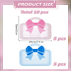 10Pcs 2 Colors MOPP and PET and PE Gift Packaging Resealable Bags ABAG-LP0001-55-2