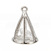 Brass with Clear Cubic Zirconia Pendants LS-KK-L238-32P-1