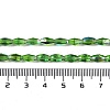 Electroplate Glass Beads Strands GLAA-Q101-03B-AB03-4