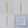 150Pcs 3 Colors Zinc Alloy Chain Extender FIND-LP0008-29-1